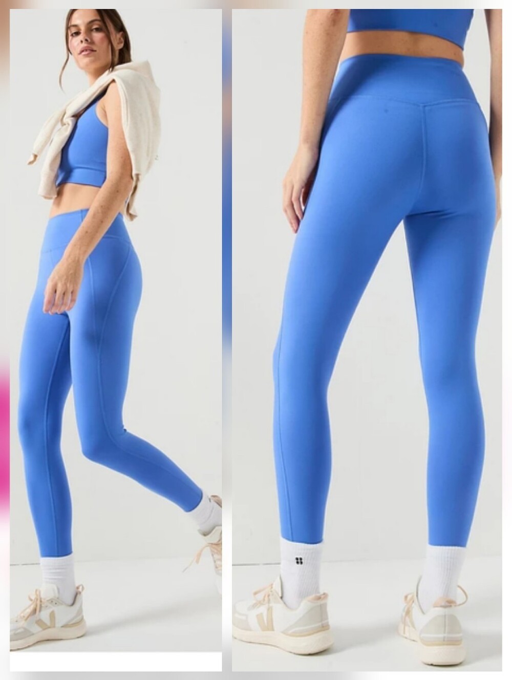 Girlfriend Collective Compressive High Waist 7/8 Leggings Periwinkle Blue HAL3